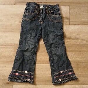 Gymboree Tres Chic Embroidered Denim Pant Size 4 Vintage   (D)